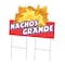Signmission Nachos Grande Die Cut Yard & Stake outdoor plastic coroplast window, C-DC-2436-DS-Nachos Grande19 C-DC-2436-DS-Nachos Grande19 - alternate 1