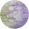 Homeroots 8' Purple Lilac And Artichoke Green Round Abstract Washable Indoor Outdoor Area Rug 582178 - alternate 4