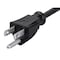 Monoprice SJT Extension Cord, 16 AWG, Indoor, 16/3, 1 Outlets, 5-15R, Black, 5-15P, 15 ft 5301 - alternate 2
