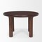 Homeroots 48" Brown Solid Wood Round Top Dining Table 604022 - alternate 4