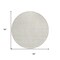 Homeroots 8' Ivory And Pale Beige Round Geometric Washable Indoor Outdoor Area Rug 612138 - alternate 4