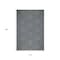 Homeroots 5' X 8' Gray and Blue Geometric Stain Resistant Indoor Outdoor Area Rug 531609 - alternate 3