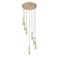 Z-Lite Stari 7-Light Chandelier, 18 in W, Modern Gold 1956P-7R-MGLD - alternate 6
