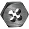 Century Drill & Tool 3/8-24 National Fine 1'' Across Flats Fractional Hexagon Die 96206 - alternate 1