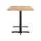 Flash Furniture Bennett 30 in x 60 in Solid Wood Indoor Tabletop in Natural with 22 in x 22 in Dining Height GSF-REC3060-NAT-T2222-GG - alternate 4