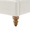 Homeroots Cream Solid Wood King Upholstered Linen Bed 544949 - alternate 5