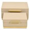 Homeroots Set of Two Taupe And Gold Square Nesting Decorative Storage Boxes With Lids, 2PK 712921 - alternate 4