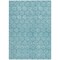 Homeroots 9' X 12' Teal Blue And Navy Blue Geometric Washable Indoor Outdoor Area Rug 613594 - alternate 5