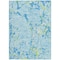 Homeroots 8' X 10' Sky Blue Green And Ivory Striped Washable Indoor Outdoor Area Rug 600927 - alternate 4
