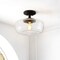 Jonathan Y Marfa 14" 1-Light Modern Farmhouse Schoolhouse Frosted Glass/Metal LED Semi Flush Mount, Oil Rubbed B JYL7517A - alternate 5