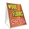 Signmission Wood Floors Sale, 36 Inch x 24 Inch A-frame Yard Sign, Plastic Sign SBC-2436-Wood Floors Sale - alternate 1