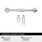 Amerock Fairfield 3-3/4 inch (96mm) Center-to-Center Polished Chrome Cabinet Pull, 10PK 10VMP3722026 - alternate 4