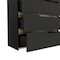 Homeroots 32" Natural And Black Four Drawer Dresser 543993 - alternate 5