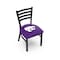Holland Bar Stool Co BlackLogo Chair, VinylSeat L00418KnsasS - alternate 1