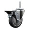 Service Caster 4 Inch Thermoplastic  Rubber Wheel Swivel 34 Inch Threaded Stem Caster with Brake SCC SCC-TS20S414-TPRB-PLB-34212 - alternate 1