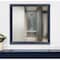 Homeroots 38" Blue Square Wood Framed Accent Mirror 482394 - alternate 5