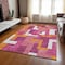 Homeroots 10' X 14' Pink Ivory And Orange Geometric Washable Indoor Outdoor Area Rug 613228 - alternate 6