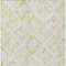Homeroots 3' X 5' Pink Green And Beige Geometric Washable Indoor Outdoor Area Rug 603490 - alternate 5