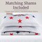 Lavish Home 3-Piece Queen Quilt Set Bedspread & 2 Pillow Shams with Patriotic Star Pattern Lightweight Quilt Set 66-002-PRT-SQ - alternate 6