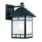 Homeroots Matte Black Frosted Glass Lantern Wall Light 398641 - alternate 2