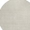 Homeroots 8' Beige And Ivory Round Geometric Washable Indoor Outdoor Area Rug 596898 - alternate 3