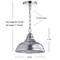 Jonathan Y Nira 9.75" Adjustable 3D Color Burst Glass/Metal Pendant, Chrome/Multi JYL9512A - alternate 3