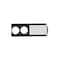 Nahanco Black Stockroom Rail Dividers w/ Straight Body, 25PK BRDSB - alternate 1