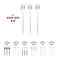 Smarty Had A Party Shiny Silver Moderno Disposable Plastic Dinner Forks (300 Forks), 300PK 9330-SFK-CASE - alternate 5