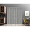 Sartodoors Sliding Closet Double Bi-fold Doors, Planum 0017 Concrete and Aluminum Strips, Sturdy Tracks Moldin PLANUM0017DBF-BTN-96 x 84 (4* 24x84) - alternate 3