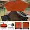 Pure Garden 10-Foot Offset Patio Umbrella with Cross Base, Orange 50-102-TC - alternate 4