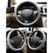 Dash Designs Comfort Grips Contourz Pro Grip Leather 14.5in - 15.5in Steering Wheel Cover - Grey / White 3402GY - alternate 2