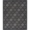 Homeroots 12' X 15' Charcoal And Black Trellis Indoor Outdoor Area Rug 545215 - alternate 1