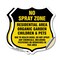 Signmission No Spray Shield Sign No Spray Zone Resid, 4 inch X 4 inch, Vinyl Decal, 2PK SHI-D-2PACK-4-405 - alternate 1