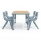 Flash Furniture 7 PC Plastic Activity Table and 6 Chairs Set, 10.5 inSeat Height-Dusty Blue YU-YCY-060-0034-RECT-TBL-DSTYBL-GG - alternate 3