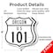 Signmission Oregon Route Marker Shield Sign Us 101, 6 inch X 6 inch, Plastic Sign, 2PK SHI-P-2PACK-6-427 - alternate 3