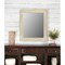 Homeroots 40" White Solid Wood Framed Accent Mirror 521573 - alternate 1