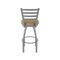 Holland Bar Stool Co 410 Jackie Stainless Steel 36in Swivel Bar Stool with Canter Sand Seat 41036SS013 - alternate 4