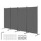Vevor Room Divider 4 Panels Fabric Room Privacy Screen for Office Bedroom Grey PFFSTGSH08 - alternate 1