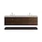 James Martin Vanities Allamari 72" Double Vanity, Sable w/ 3 CM Victorian Silver Silestone Top D640-V72-SBL-WVSL - alternate 1