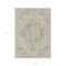 Homeroots 9' X 12' Sage Floral Medallion Washable Indoor Outdoor Area Rug 607936 - alternate 2