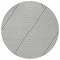 Homeroots 8' White And Black Round Geometric Washable Indoor Outdoor Area Rug 612162 - alternate 3