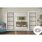 Sartodoors Sturdy Double Barn Door with Clear Glass, Lucia 2466 White Silk and Aluminum Strips, 13FT Rail Han LUCIA2466DB-S-WS-36 x 96 - alternate 5