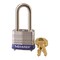 Master Lock No. 7 Laminated Steel Padlock, 1/2" W x 1-1/2" H, 3/16" Dia Shackle, Silver/Blue, Keyed Alike P150 7KALF P761 - alternate 5