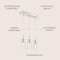 Jonathan Y Mium 21.63" 3-Light Modern Style Iron/Crystal/Glass Integrated LED Linear Pendant, Chrome JYL1705A - alternate 3