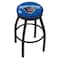 Holland Bar Stool Co 25" Blk Wrinkle Maine Swivel Bar Stool, Accent Ring L8B2B25MaineU - alternate 1