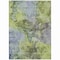 Homeroots 5' X 8' Olive Green And Gray Abstract Washable Indoor Outdoor Area Rug 581768 - alternate 4