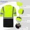 Protectx Short Sleeve T-Shirt, Class 2, Type R, Polyester, Green, M ST-150SS1-GN1-M-01 - alternate 3