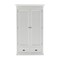 Homeroots 43" Off White Solid Wood Two Drawer 523198 - alternate 1