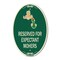 Signmission Reserved for Expectant Mothers With Stork & , 12 In X 18 In Architectural, Heavy Gauge Aluminum A-OV-G-1218-23201 - alternate 1