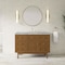 James Martin Vanities Laurent 48" Single Vanity, Honey Oak w/ 3 CM Victorian Silver Silestone Top 545-V48-HNO-3VSL - alternate 5